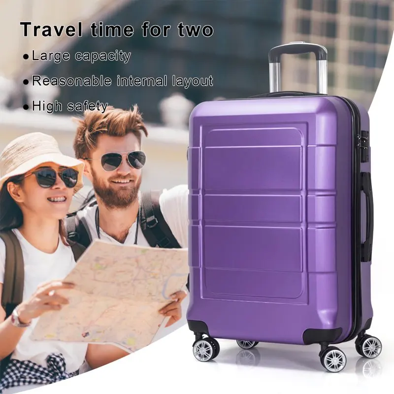 New 20 Inch Carry On Spinner Luggage with Ergonomic Handles Lock and Purple Shade - Durable & Lightweight Suitcas
New 20 Inch Carry On Spinner Luggage with Ergonomic Handles Lock and Purple Shade - Durable & Lightweight Suitcas