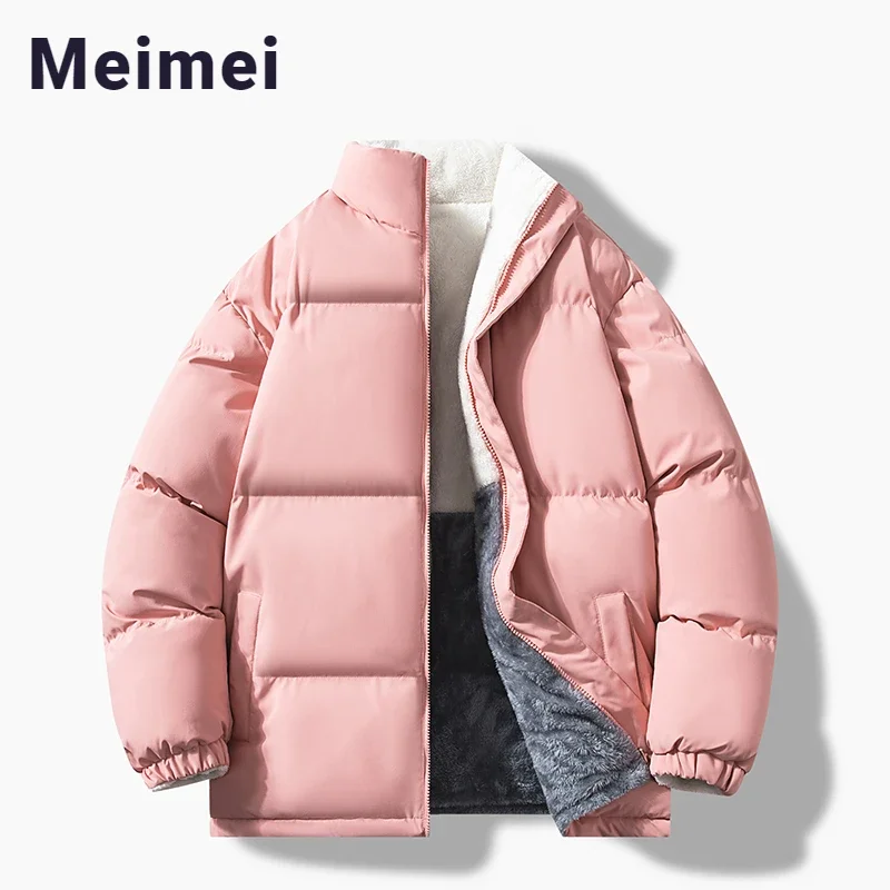Korean Solid Color All-match Parka Thickened Lamb Velvet Waterproof Male Coat Double-sided Wearable Stand-up Collar Couple Suit
Korean Solid Color All-match Parka Thickened Lamb Velvet Waterproof Male Coat Double-sided Wearable Stand-up Collar Couple Suit