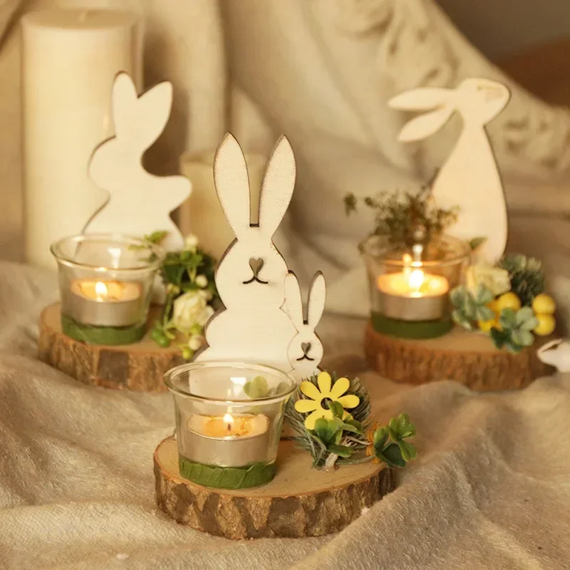 Natural Plant Nordic Wooden Rabbit Creative Glass Candle Holder Furniture Decoration glass candle holder
Natural Plant Nordic Wooden Rabbit Creative Glass Candle Holder Furniture Decoration glass candle holder