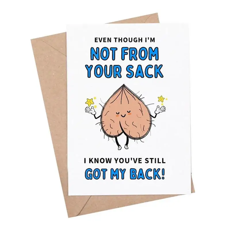 Открытки на день счастливого отца Толстая благословение карточка с забавными узорами подарок на день рождения Юмористическая фотография для папы