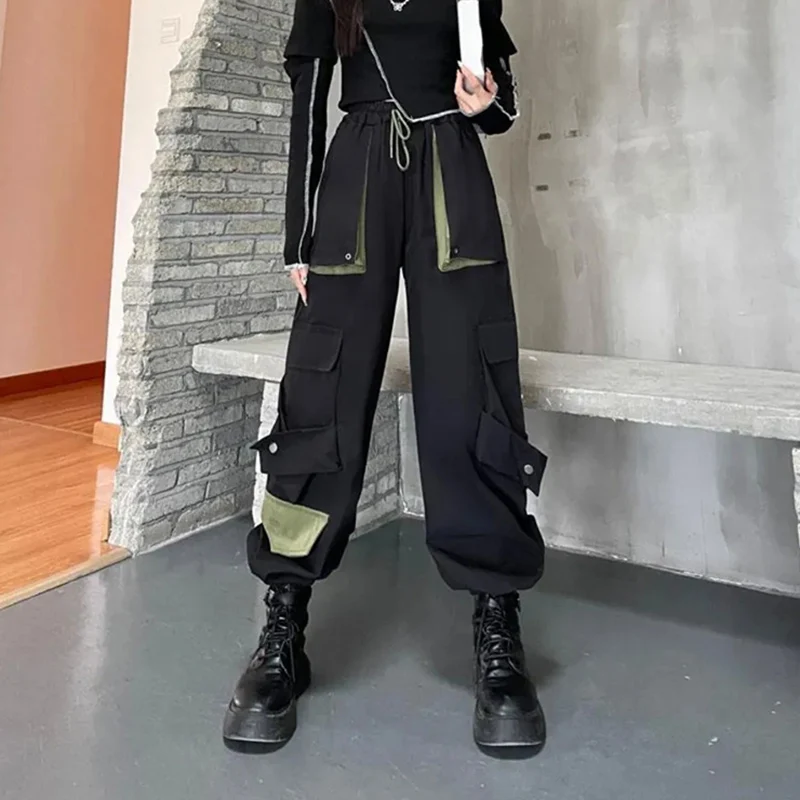 MEXZT Streetwear Cargo Pants Women Harajuku Hip Hop Patchwork Pockets Oversize Joggers Trousers Bf High Waist Baggy Sweatpants
MEXZT Streetwear Cargo Pants Women Harajuku Hip Hop Patchwork Pockets Oversize Joggers Trousers Bf High Waist Baggy Sweatpants
