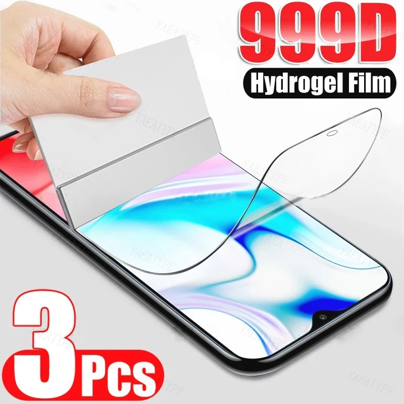 

Гидрогелевая пленка для Xiaomi Poco C40 C50 C51 C55 F5 X5 Pro Redmi A2 Note 12 4G 5G Turbo 12T 12S 12R Pro, Защитная пленка для экрана, 3 шт.