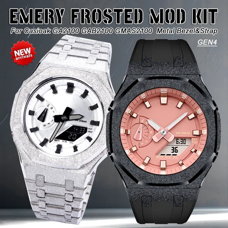 Gen4 Modification Kit For Casioak GA-2100 2110 GAB2100 Emery Case Rubber Strap For GMAS2100 Metal Bezel Frosted Steel Band
Gen4 Modification Kit For Casioak GA-2100 2110 GAB2100 Emery Case Rubber Strap For GMAS2100 Metal Bezel Frosted Steel Band