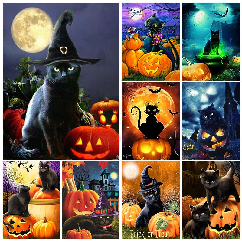 DIY 5D Diamond Painting Kits Full Drill Christmas Cat Pumpkin Diamond Mosaic Hand Inlaid Rhinestone Embroidery Home Decor Gifts
DIY 5D Diamond Painting Kits Full Drill Christmas Cat Pumpkin Diamond Mosaic Hand Inlaid Rhinestone Embroidery Home Decor Gifts