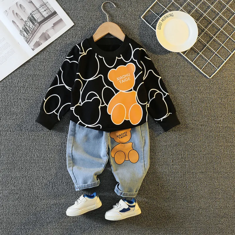 Spring Autumn Children's Casual Clothing Boys Long Sleeve Cotton Suit Cartoon T-Shirt + Pants 2-Piece Set 1-5 Years
Spring Autumn Children's Casual Clothing Boys Long Sleeve Cotton Suit Cartoon T-Shirt + Pants 2-Piece Set 1-5 Years