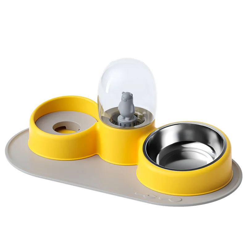 New Cartoon Stainless Steel Dog Double Water Bowl Automatic Drinking Bowl Cat Food Bowl Pet Supplies
New Cartoon Stainless Steel Dog Double Water Bowl Automatic Drinking Bowl Cat Food Bowl Pet Supplies