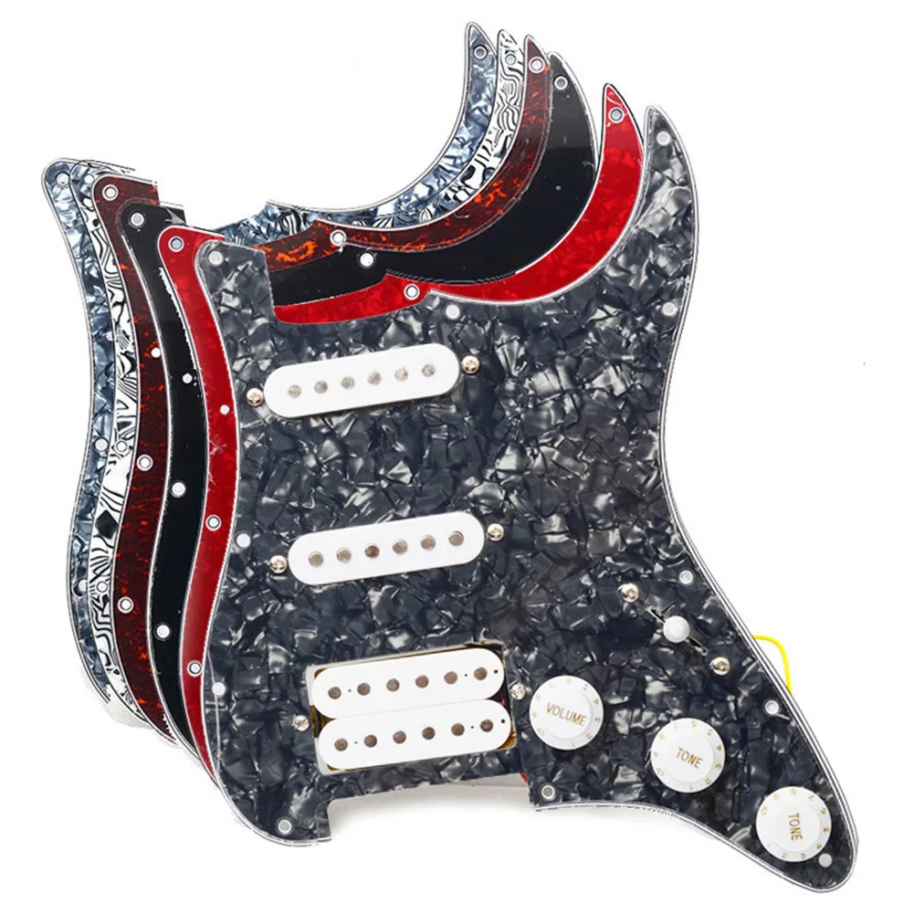 SSH Loaded Prewired Electric Guitar Pickguard Pickup For ST Replacement Musical Instruments Guitar Parts SSH Pickguard Set
SSH Loaded Prewired Electric Guitar Pickguard Pickup For ST Replacement Musical Instruments Guitar Parts SSH Pickguard Set