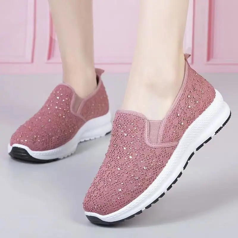 New Autumn Rhinestone Women's Shoes Soft Sole Anti Slip Fashion Casual Shoes Flat Bottom Large Mesh Breathable Single Shoes 
New Autumn Rhinestone Women's Shoes Soft Sole Anti Slip Fashion Casual Shoes Flat Bottom Large Mesh Breathable Single Shoes