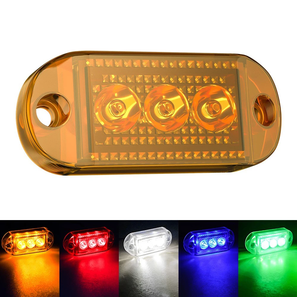 1PC 12V 24V LED Side Marker Lights Warning Tail Light Auto Car External Lights Trailer Truck Lorry Yellow White Red Car Lamps
1PC 12V 24V LED Side Marker Lights Warning Tail Light Auto Car External Lights Trailer Truck Lorry Yellow White Red Car Lamps