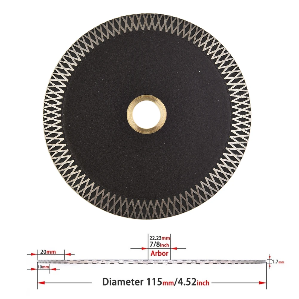 

115mm Diamond Cutting Disc Tile Ceramic Marble Dry Cutting And Grinding Circular Saw Blade Power Rotary Tool Accessories