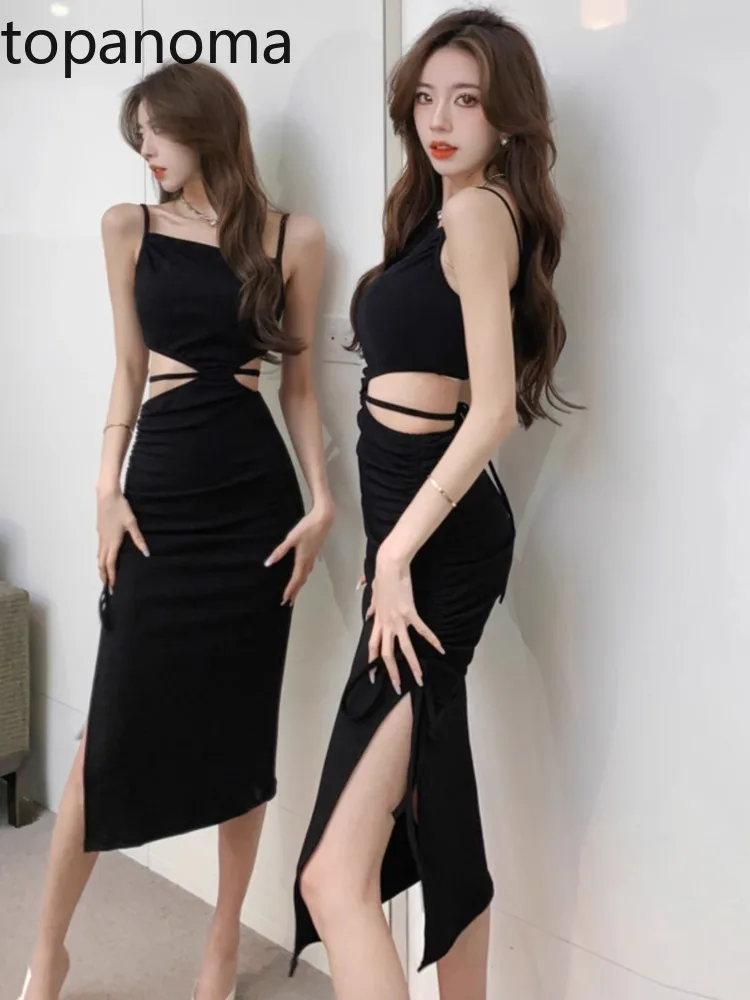 Topanoma вечерние платья для женщин, сексуальное открытое приталенное коктейльное платье без рукавов с разрезом, на день рождения, модное банкетное платье
Topanoma вечерние платья для женщин, сексуальное открытое приталенное коктейльное платье без рукавов с разрезом, на день рождения, модное банкетное платье