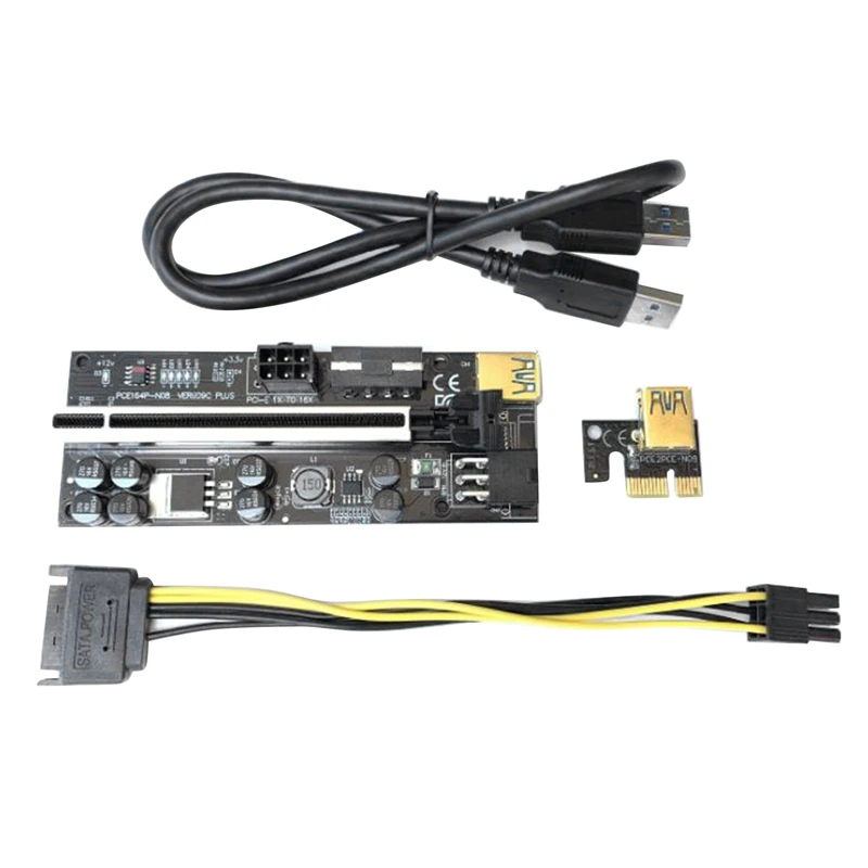 Райзер VER 009C Plus PCI Express адаптер 1X на 16X расширитель Pcie Райзер адаптер карта SATA двойной 6-контактный адаптер
Райзер VER 009C Plus PCI Express адаптер 1X на 16X расширитель Pcie Райзер адаптер карта SATA двойной 6-контактный адаптер