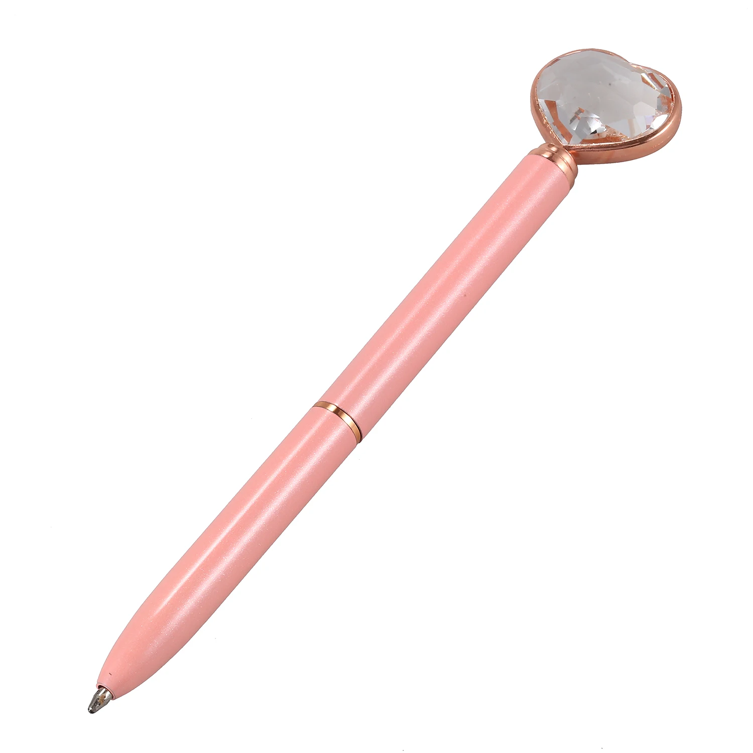 Kawaii Crystal Ballpoint Pen Fashion Girl Heart shape Large Diamond alloy Pen Material Novelty School, Pink 
Kawaii Crystal Ballpoint Pen Fashion Girl Heart shape Large Diamond alloy Pen Material Novelty School, Pink
