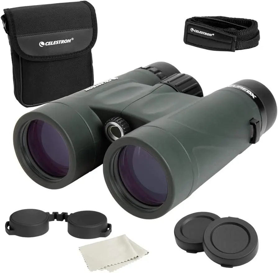Celestron – Nature DX 8x42 Binoculars – Outdoor and Birding Binocular – Fully Multi-coated with BaK-4 Prisms 
Celestron – Nature DX 8x42 Binoculars – Outdoor and Birding Binocular – Fully Multi-coated with BaK-4 Prisms