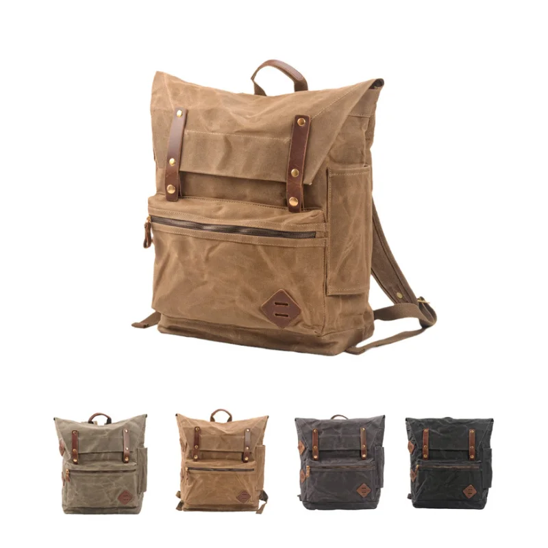Chikage Unisex Outdoor Travel Backpack Vintage Large Capacity Waterproof Canvas Backpack High Quality Multi-function Backpack
Chikage Unisex Outdoor Travel Backpack Vintage Large Capacity Waterproof Canvas Backpack High Quality Multi-function Backpack