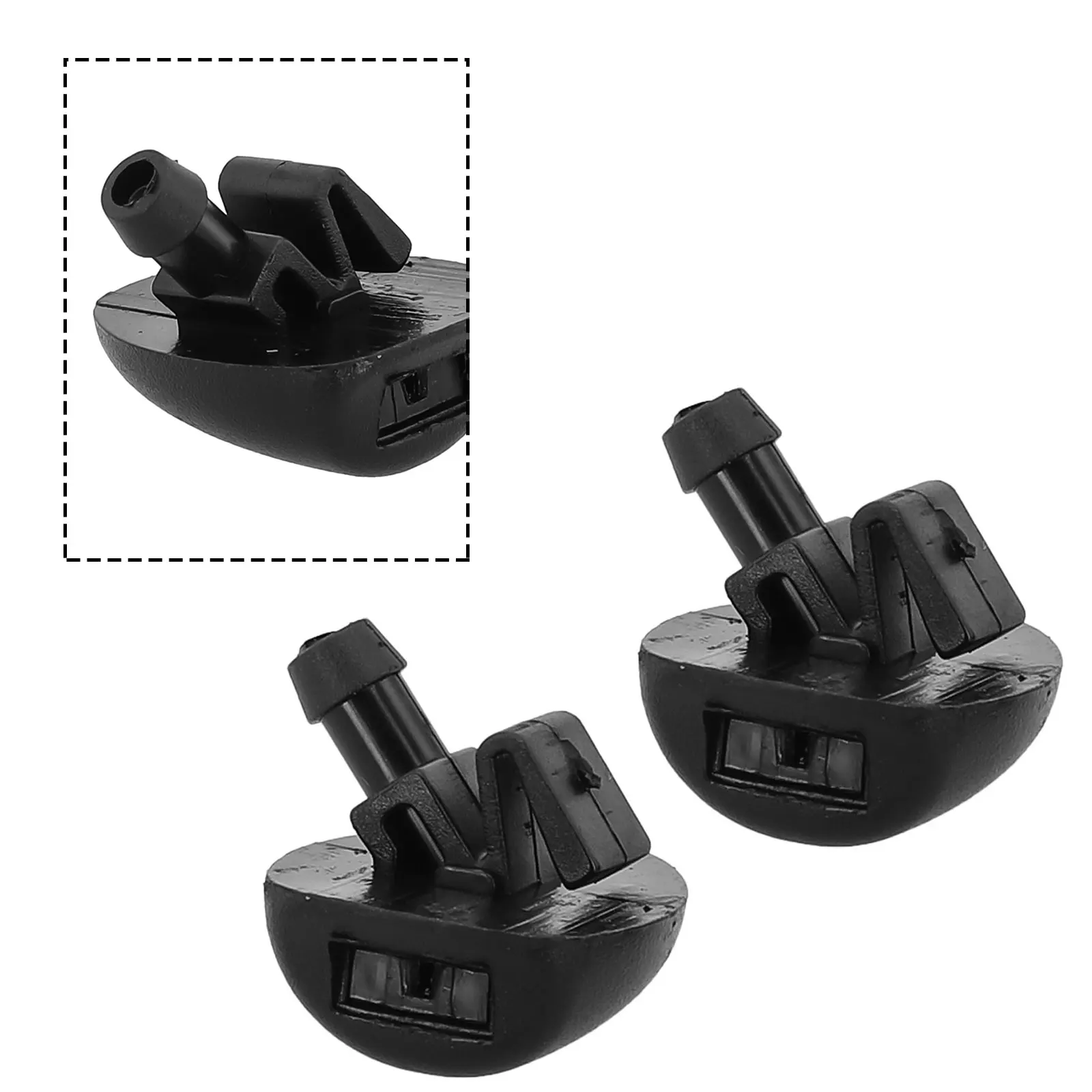 2X Car Front Windscreen Wiper Water Washer Jet Nozzles Black Plastic Durable For 407 206 C2 C5 6438Z1 6438J2/6438E6
2X Car Front Windscreen Wiper Water Washer Jet Nozzles Black Plastic Durable For 407 206 C2 C5 6438Z1 6438J2/6438E6