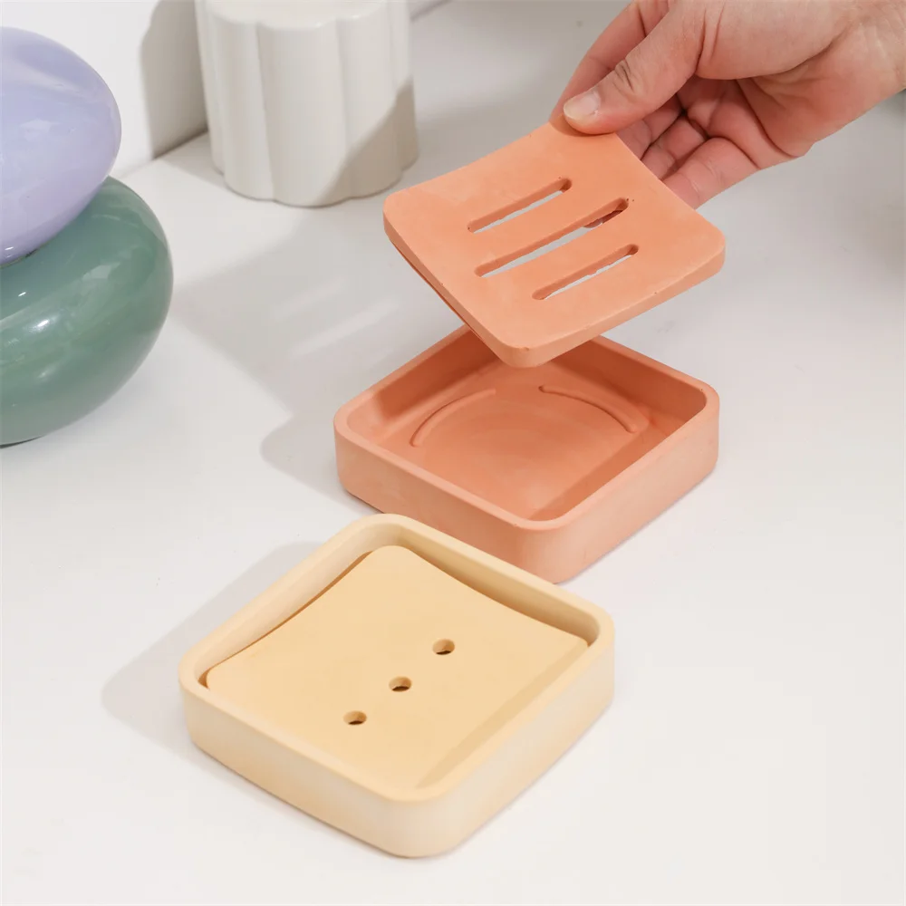 Nicole Square Soap Dish with Drainage Hole Concrete Silicone Mold Handmade Soap Tray Molds for Cement Home Decor
Nicole Square Soap Dish with Drainage Hole Concrete Silicone Mold Handmade Soap Tray Molds for Cement Home Decor