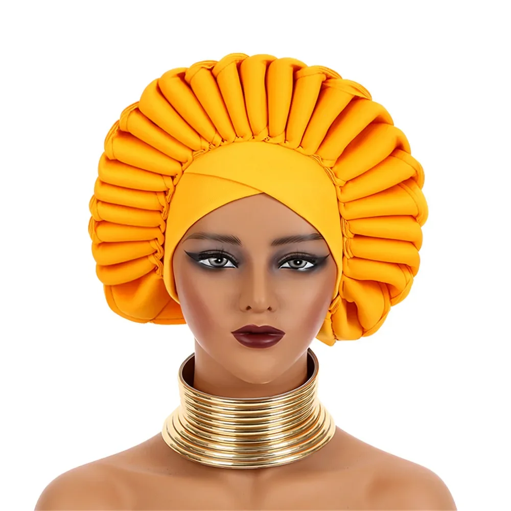 Female Head Wraps Bonnet Crown Style Nigeria Wedding Geles Women Turban Cap 2024 New Already Made African Auto Gele Headtie
Female Head Wraps Bonnet Crown Style Nigeria Wedding Geles Women Turban Cap 2024 New Already Made African Auto Gele Headtie