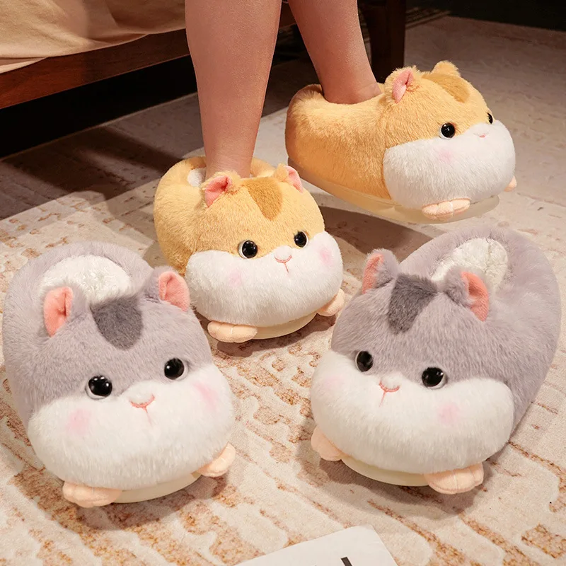Cute Hamster Cotton Slippers for Women Winter Thick-soled Home Indoor Couple Warm Non-slip Soft-soled Cartoon Lovely Cotton Shoe
Cute Hamster Cotton Slippers for Women Winter Thick-soled Home Indoor Couple Warm Non-slip Soft-soled Cartoon Lovely Cotton Shoe
