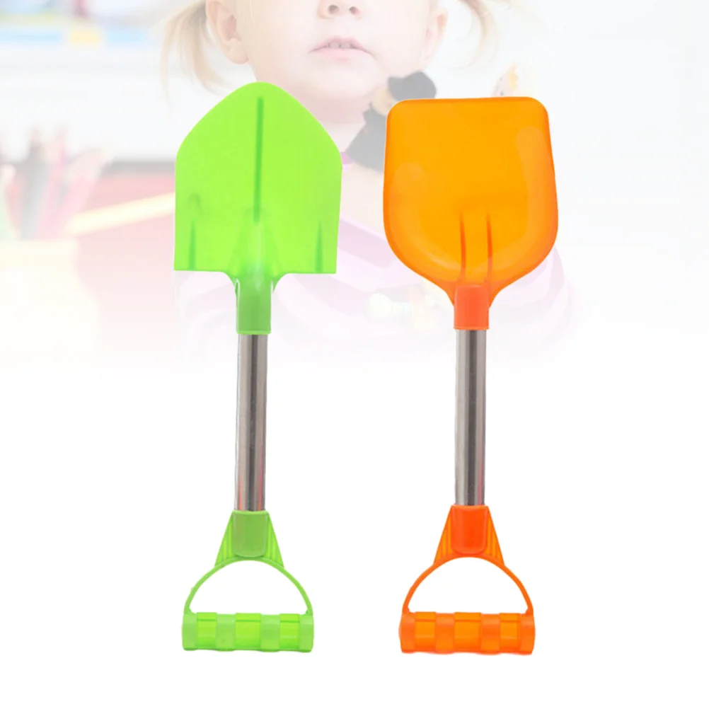 

2pcs Creative Sand Shovels Sand Dredging Portable Spade Playing Beach Toys for Children Kids