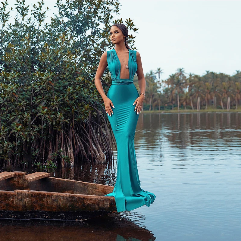 UZN Sexy Mermaid Prom Dresses Deep V-Neck Sleeveless Evening Gowns Satin Floor-Length Formal Occasion Long Style Party Gowns
UZN Sexy Mermaid Prom Dresses Deep V-Neck Sleeveless Evening Gowns Satin Floor-Length Formal Occasion Long Style Party Gowns