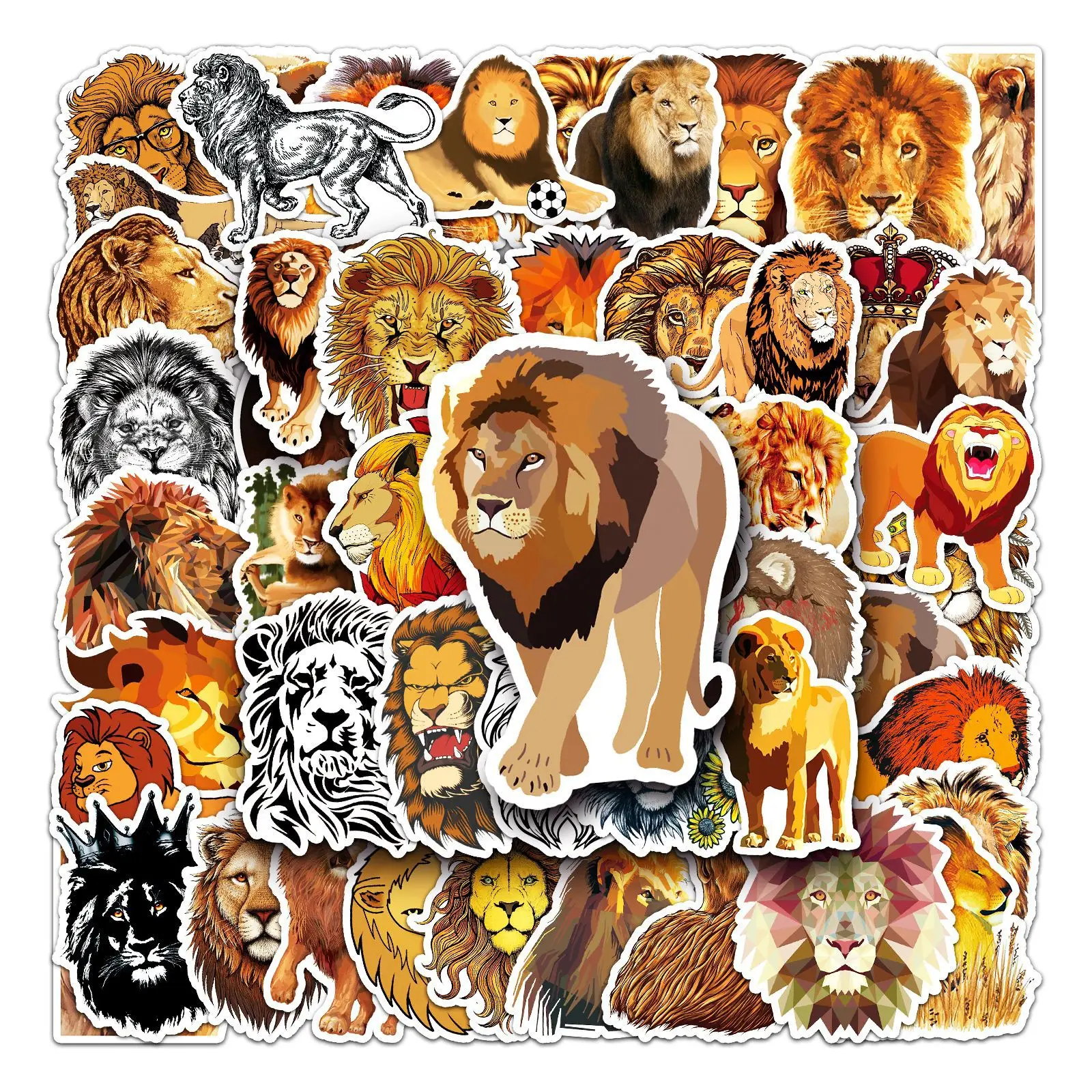 50Pcs Handsome Lion Series Graffiti Stickers Suitable for Laptop Helmets Desktop Decoration DIY Stickers Toys Wholesale
50Pcs Handsome Lion Series Graffiti Stickers Suitable for Laptop Helmets Desktop Decoration DIY Stickers Toys Wholesale