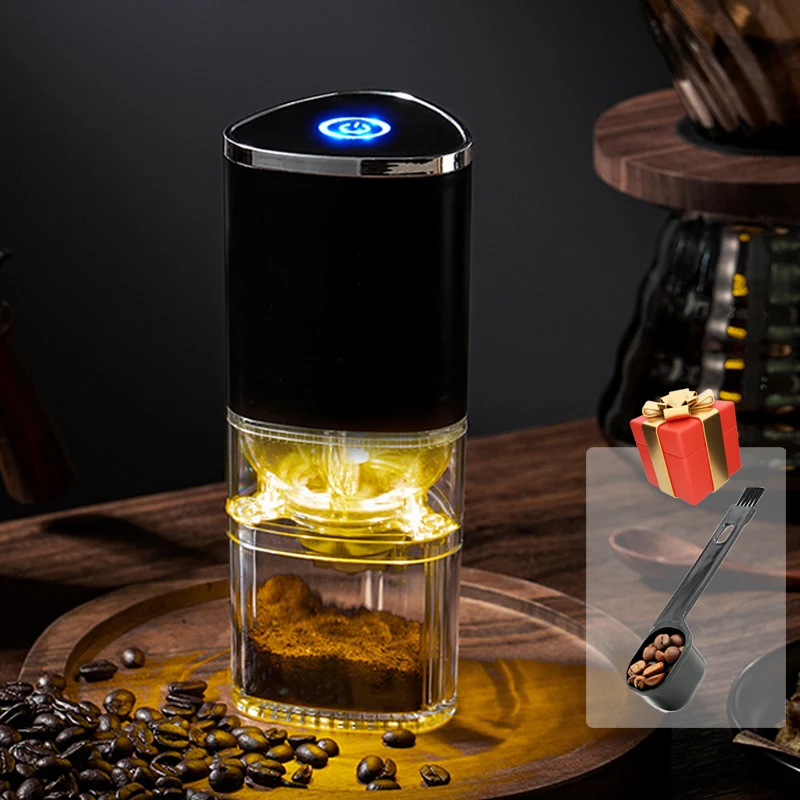 

Electric Coffee Grinder Cafe Automatic Coffee Beans Spice Mill Espresso Coffee Machine Maker Portable Type-C USB Coffee Grinder