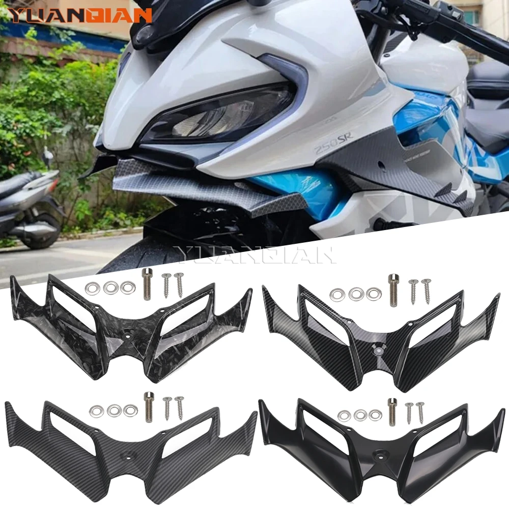 

For CFMOTO 250SR 300SR 250 300 SR MY22 Motorcycle Front Fairing Aerodynamic Winglet Lower Cover Protection Guard Fixed Wind Wing