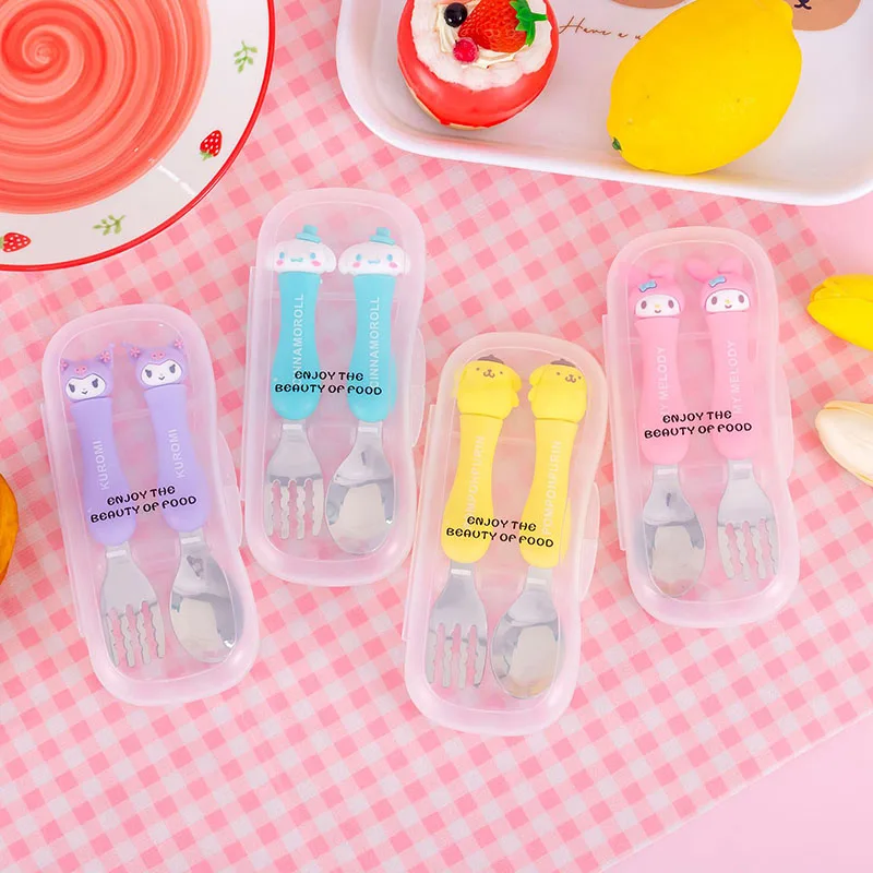 Sanrio Kawaii Tableware Hello Kitty My Melody Cartoon Cute Stainless Steel Fork Spoon Children Tableware Set Christmas Gifts
Sanrio Kawaii Tableware Hello Kitty My Melody Cartoon Cute Stainless Steel Fork Spoon Children Tableware Set Christmas Gifts