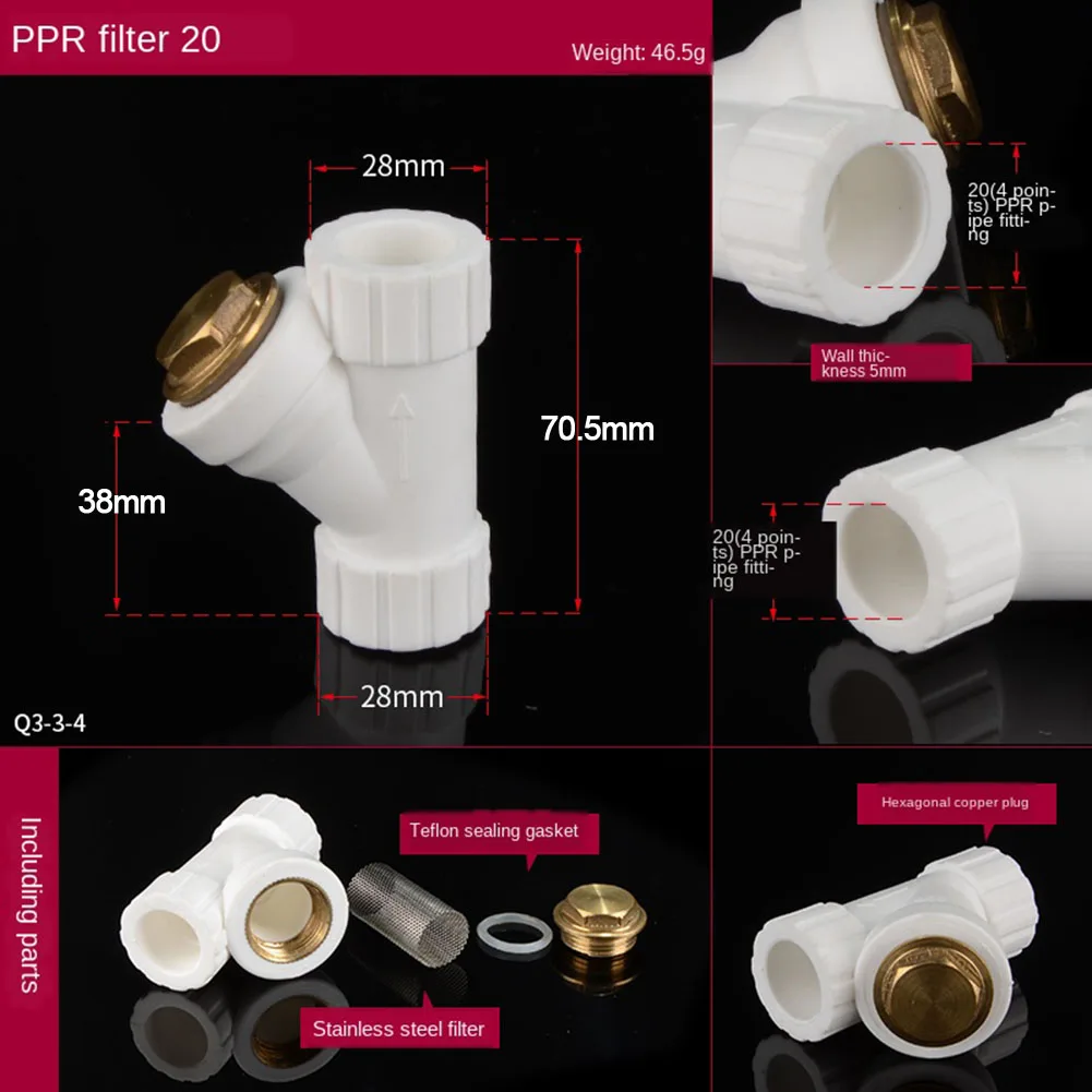 PPRy Filter Household Copper Thickened PPR Hot Melt Water Pipe Accessories Pipes Fittings Home Improvement Plumbing Fixtures
PPRy Filter Household Copper Thickened PPR Hot Melt Water Pipe Accessories Pipes Fittings Home Improvement Plumbing Fixtures