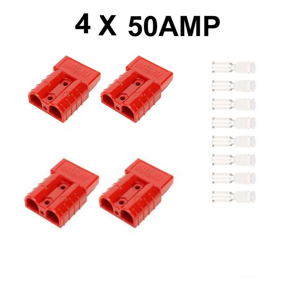 4/6Pcs 12/24V Plugs Connectors For Anderson Style Plug DC Power 50AMP Solar Caravan 6AWG For Solar Panels Dual Battery-Systems
4/6Pcs 12/24V Plugs Connectors For Anderson Style Plug DC Power 50AMP Solar Caravan 6AWG For Solar Panels Dual Battery-Systems