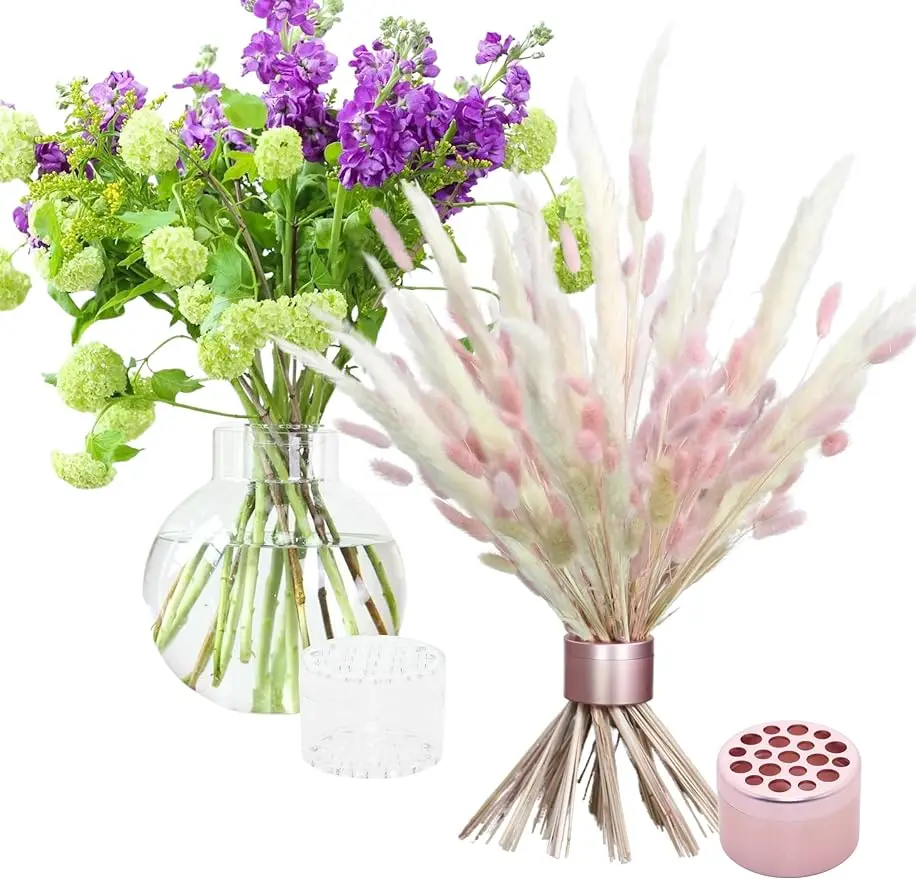 

Spiral Ikebana Stem HolderFlower Stem Holder Vase Bouquet Twister for Flower Arrangement DIY Floral piece Home Office