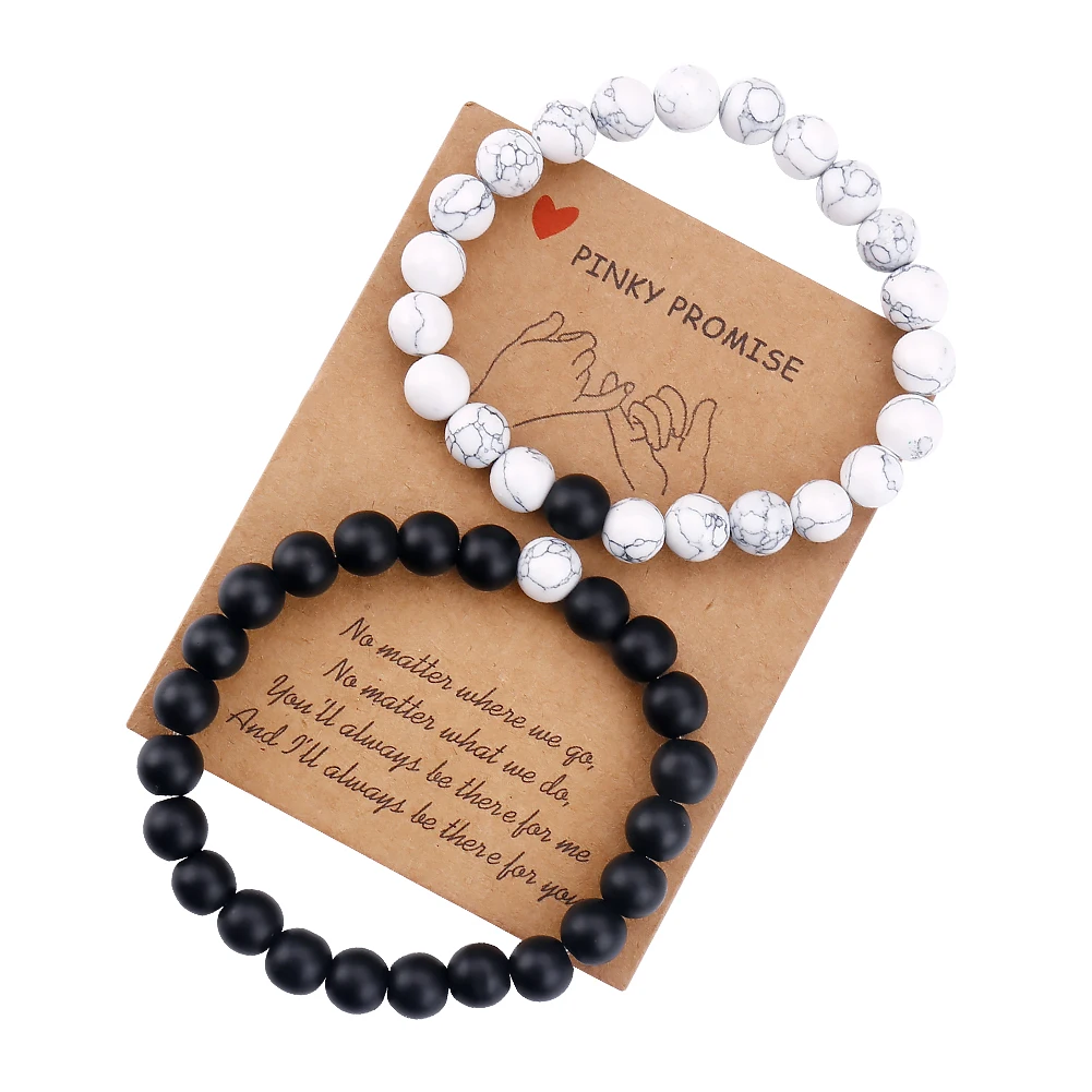 Charms 2 Piece Sets Jewelry Pulseras 8mm Natural Stone Beads Couple Bracelet For Men Women Free Shipping Dropshipping
Charms 2 Piece Sets Jewelry Pulseras 8mm Natural Stone Beads Couple Bracelet For Men Women Free Shipping Dropshipping