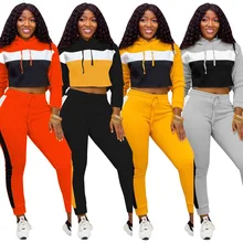New Sweatsuit Two 2 Piece Set For Women Winter Fitness Outfit Crewneck Sweatshirt Stitching Hood Sports Casual Wear Tracksuit
New Sweatsuit Two 2 Piece Set For Women Winter Fitness Outfit Crewneck Sweatshirt Stitching Hood Sports Casual Wear Tracksuit