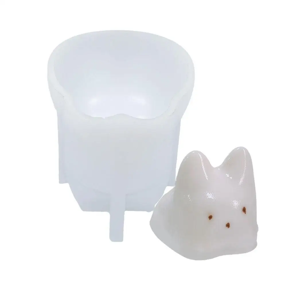 

3D Pudding Cat Candle Molds Silicone DIY Abstract For Making Aroma Soy Wax Handmade Soap Clay Plaster Epoxy Resin Festival Gifts