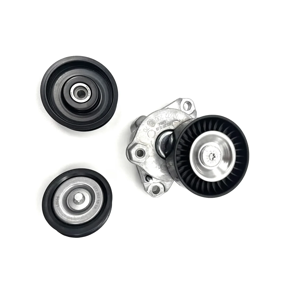 For M272 M273 Engine Drive Belt Tensioner Assembly & 2 Idler Wheels A2722000270 A2722021019 A2722021419
For M272 M273 Engine Drive Belt Tensioner Assembly & 2 Idler Wheels A2722000270 A2722021019 A2722021419