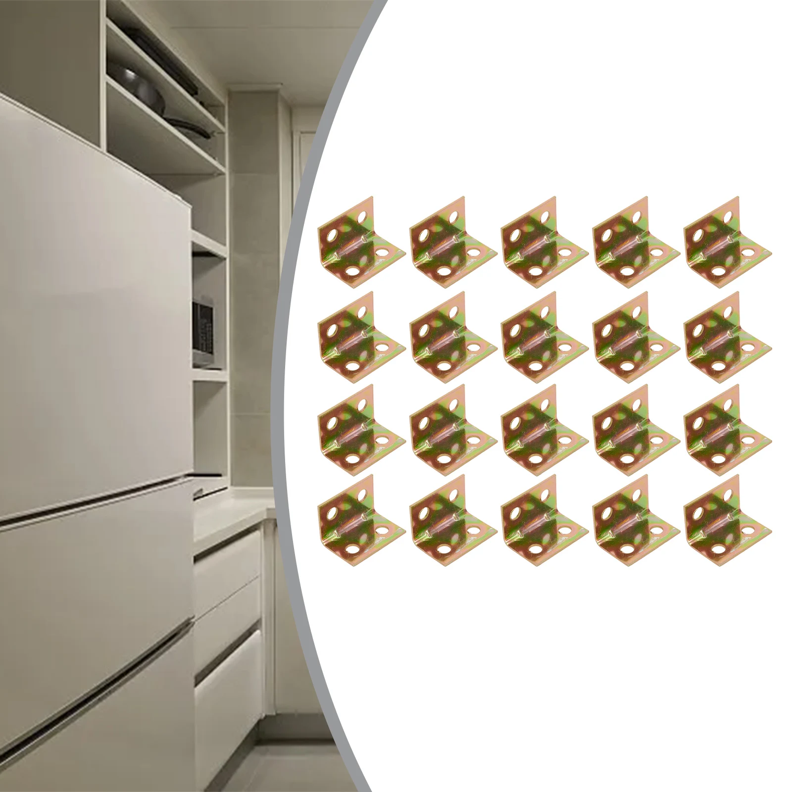 20Pcs Angle Corner Brackets 90 Degrees Stainless Steel Cabinet Corner Brace Fastener Wall Bracket Sofa Fixed Furniture Hardware
20Pcs Angle Corner Brackets 90 Degrees Stainless Steel Cabinet Corner Brace Fastener Wall Bracket Sofa Fixed Furniture Hardware