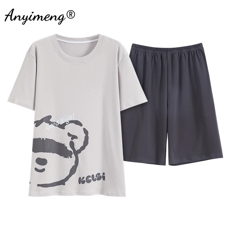 New Pajamas for Men Summer 100% Pure Cotton Pullover Pijamas Plus Size L-3XL Sleepwear Short Sleeve and Shorts Loungewear
New Pajamas for Men Summer 100% Pure Cotton Pullover Pijamas Plus Size L-3XL Sleepwear Short Sleeve and Shorts Loungewear