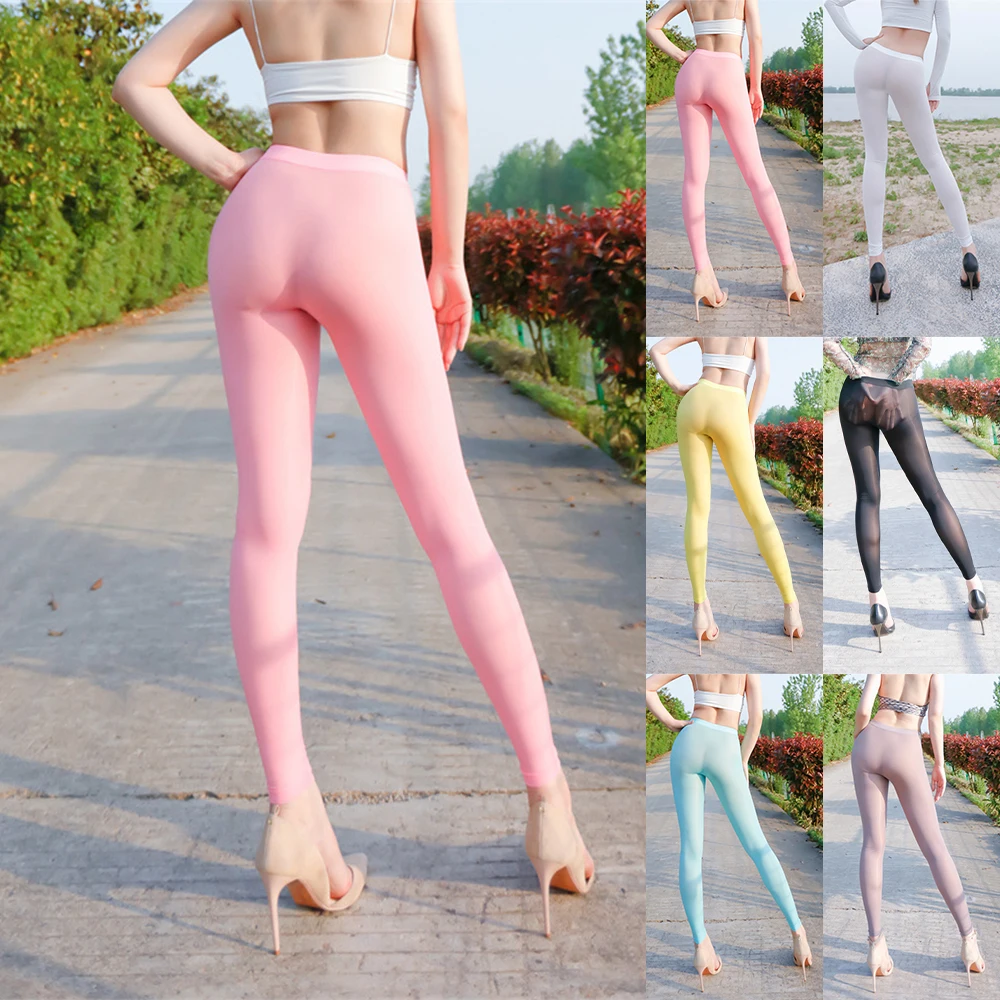 Womens Silky Shapers Bottoming Underwear See Through Tight Fitness Leggings High Elastic Sheer Ultra-thin Skinny Yoga Pants
Womens Silky Shapers Bottoming Underwear See Through Tight Fitness Leggings High Elastic Sheer Ultra-thin Skinny Yoga Pants