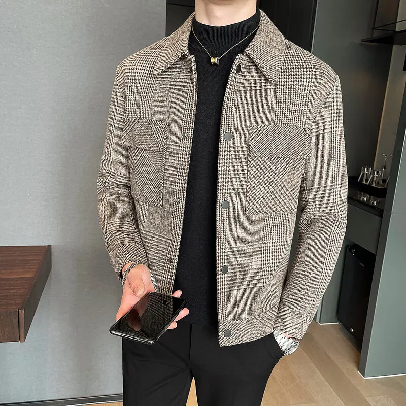 2022 New Men's Brand Clothing Blazer Slim Slim Fashion High Quality Plaid Casual Jacket Men's Wool Short Slim Fit Blazer
2022 New Men's Brand Clothing Blazer Slim Slim Fashion High Quality Plaid Casual Jacket Men's Wool Short Slim Fit Blazer