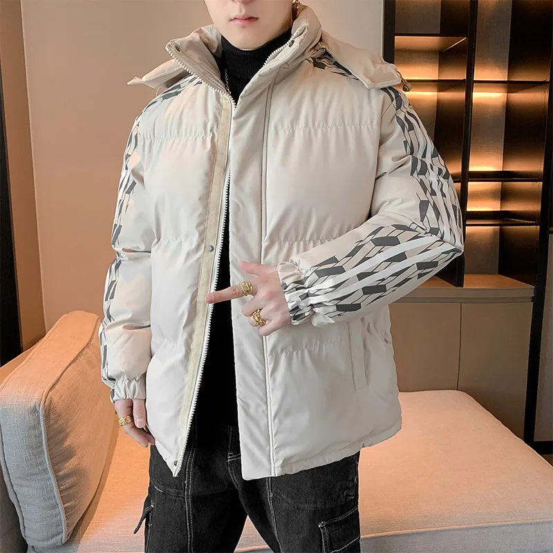 Мужская куртка на хлопковом наполнителе, новинка осень-зима 2023, свободные утепленные парки с капюшоном, верхняя одежда, теплый пуховик, женская верхняя одежда 
Мужская куртка на хлопковом наполнителе, новинка осень-зима 2023, свободные утепленные парки с капюшоном, верхняя одежда, теплый пуховик, женская верхняя одежда
