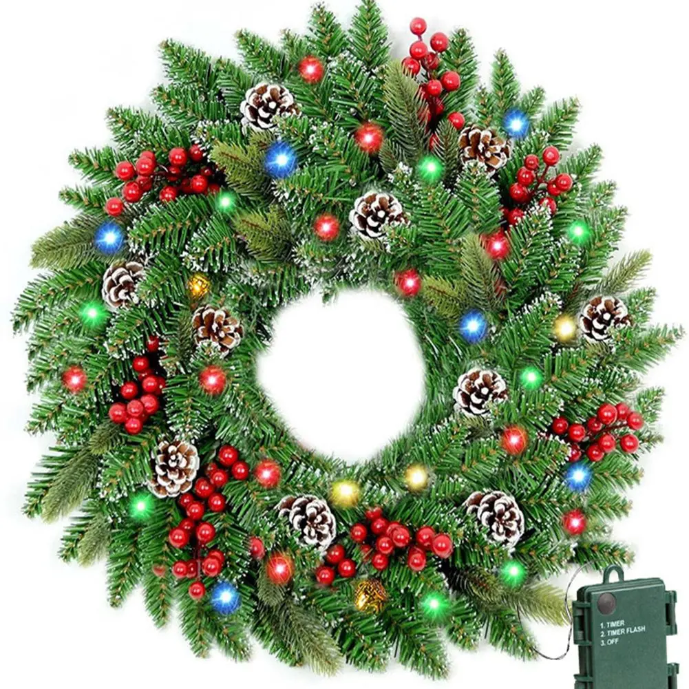 60cm Christmas Wreath Door Garlands Hanging Oranments Merry Christmas Decor For Home 2024 Happy New Year Navidad Wreaths
60cm Christmas Wreath Door Garlands Hanging Oranments Merry Christmas Decor For Home 2024 Happy New Year Navidad Wreaths