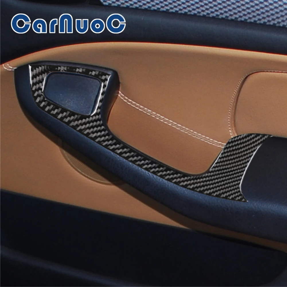

Car Carbon Fiber Sticker For BMW 3 Series E46 1998-2005 Door Armrest Decorative Strip Interior Accessories Cover Mouldings