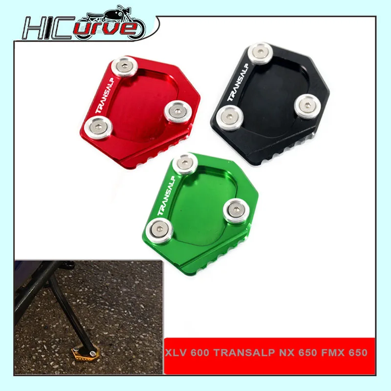 

For HONDA XLV 600 650 700 TRANSALP / DOMINATOR NX 650 FMX 650 CNC Kickstand Foot Side Stand Extension Pad Support Plate Enlarge