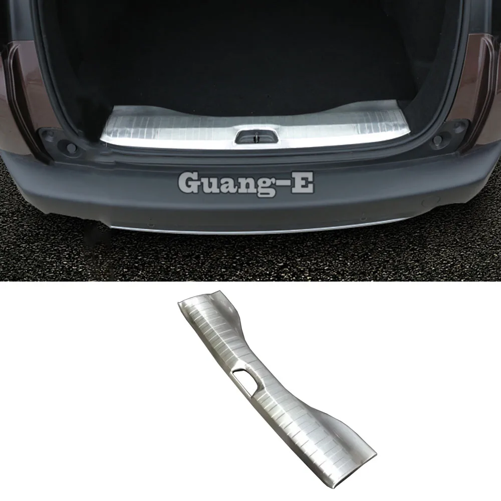 For Peugeot 2008 2014 2015 2016 2017 Cover Detector Stainless Steel Inner Built Rear Bumper Protector Trim Plate Lamp Pedal 1pcs |