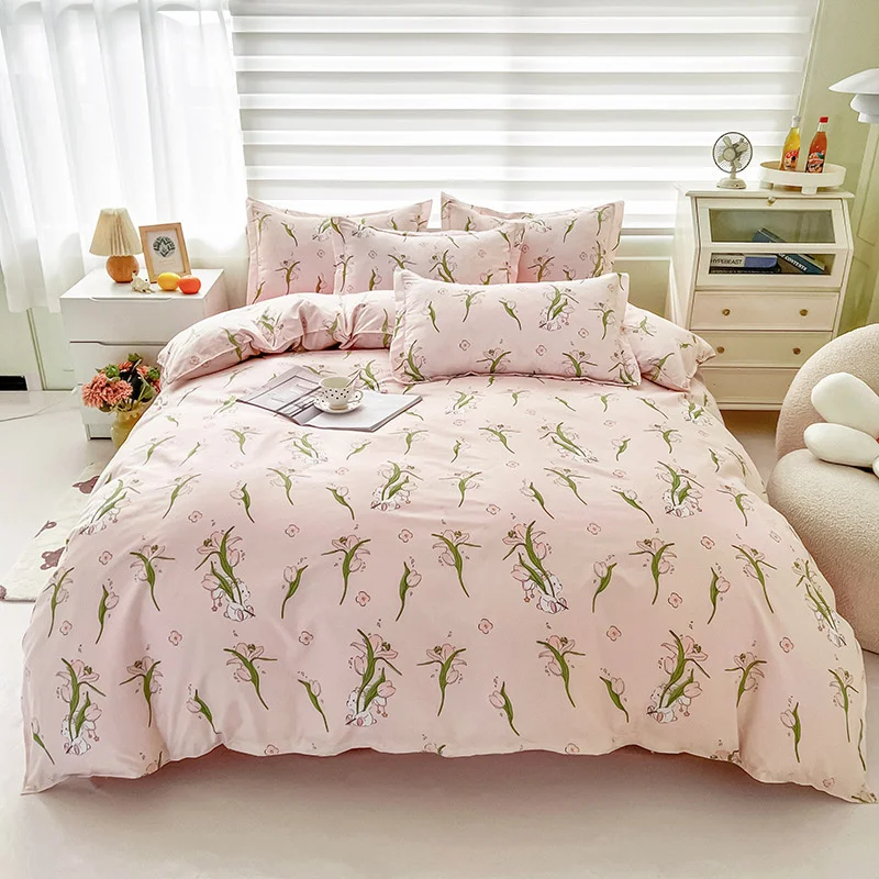 Pastoral Floral Bedding Set For Girls Boys Spring Soft Flat Sheet Duvet Cover Pillowcase Bed Linens Single Double Home Textile
Pastoral Floral Bedding Set For Girls Boys Spring Soft Flat Sheet Duvet Cover Pillowcase Bed Linens Single Double Home Textile