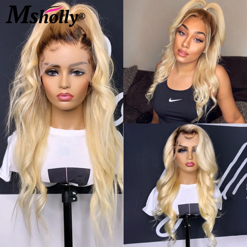 Ombre 613 Blonde 13x4 Lace Front Wig Human Hair Dark Roots Lace Frontal Brazilian Wig Body Wave Human Hair Wigs For Women
Ombre 613 Blonde 13x4 Lace Front Wig Human Hair Dark Roots Lace Frontal Brazilian Wig Body Wave Human Hair Wigs For Women