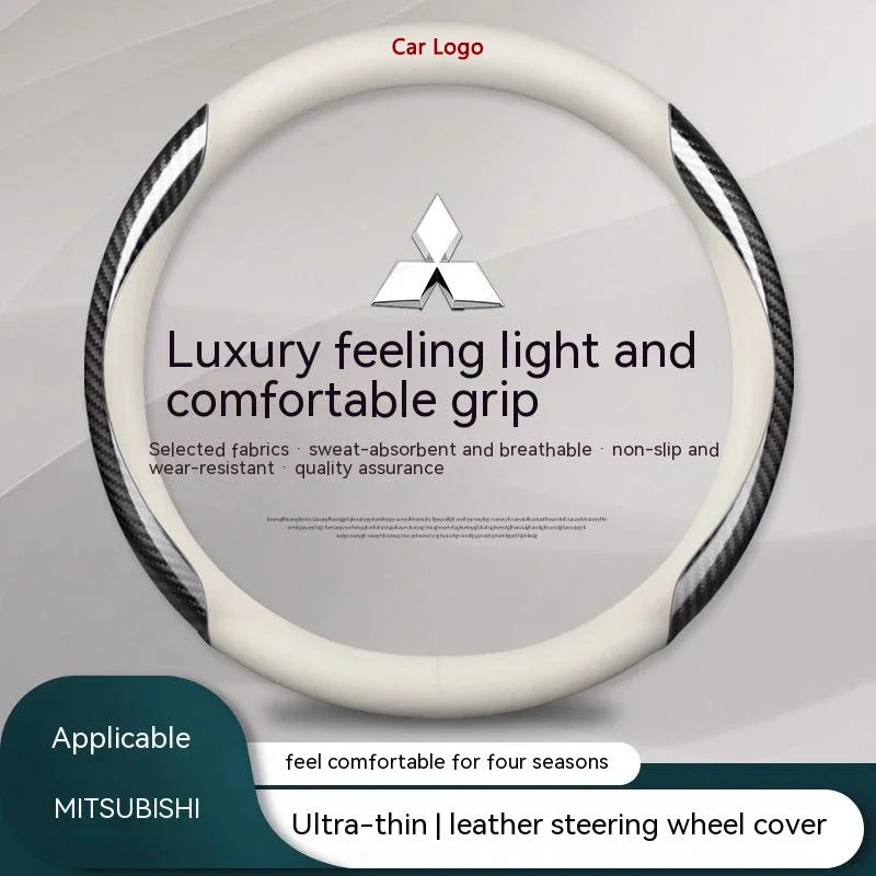 

Car Steering Wheel Cover For Mitsubishi Outlander ASX Colt Galant L200 Lancer Pajero Ralliart Triton Delica Eclipse Campetition