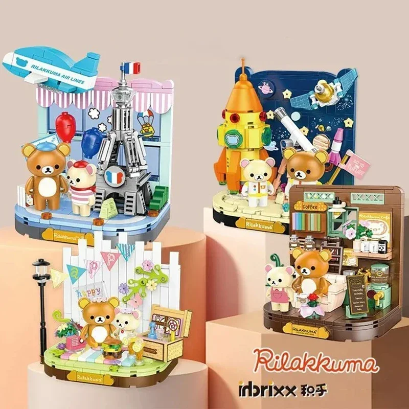 Inbrixx Cute Space Rocket Bricks Kumamoto Bear Coffee Shop City Building Block Creative French Tower Model Toy for Kids Girls
Inbrixx Cute Space Rocket Bricks Kumamoto Bear Coffee Shop City Building Block Creative French Tower Model Toy for Kids Girls