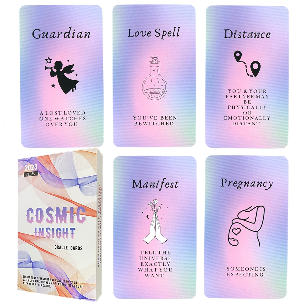 12x7cm Cosmic Oracle Deck Tarot English Version Prophecy in Box Divination Tarot Cards
12x7cm Cosmic Oracle Deck Tarot English Version Prophecy in Box Divination Tarot Cards